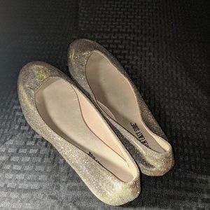 Lower east side gold/silver sparkle ballet slipper